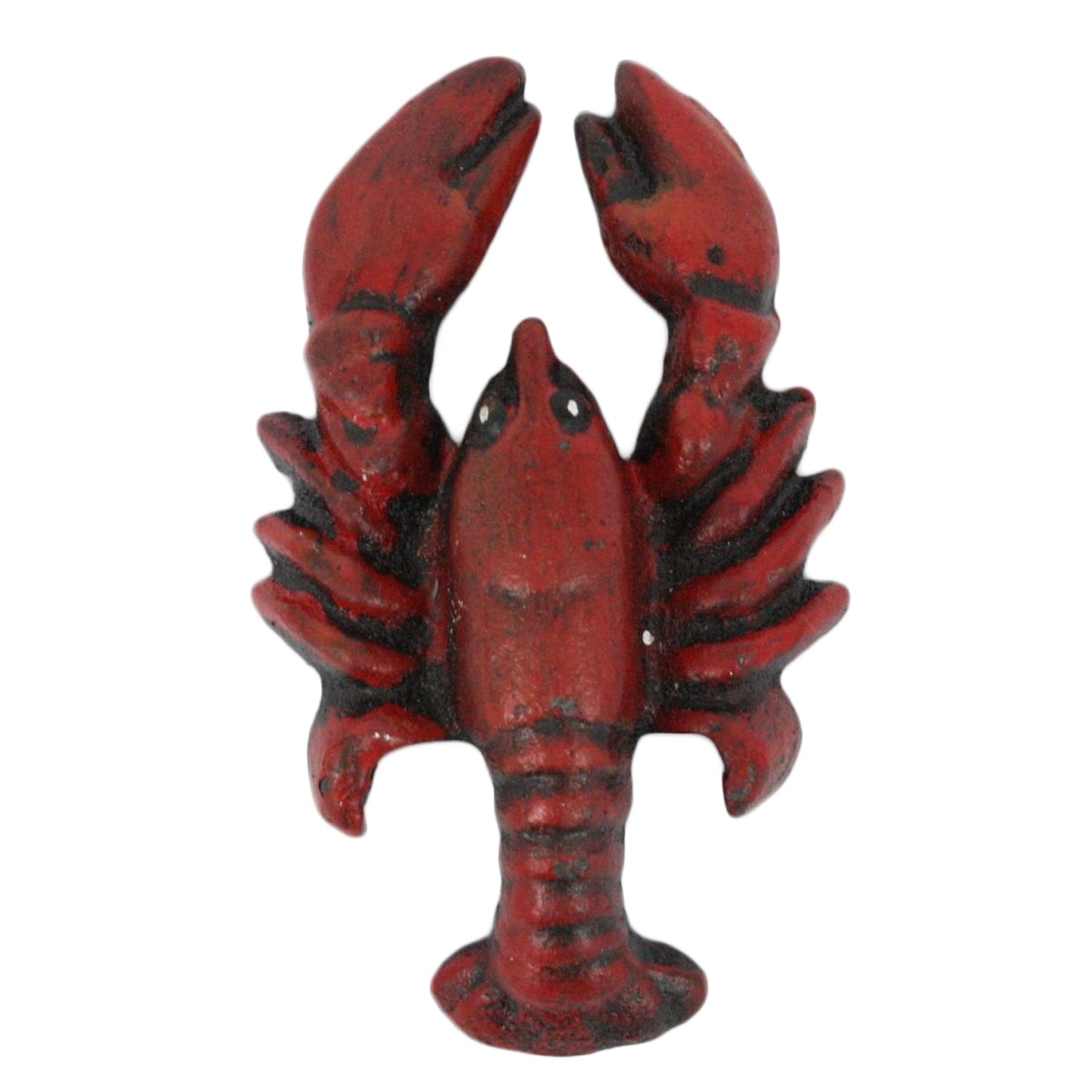 Image of a red cast iron bottle opener.